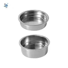 2PCS 51mm Máquinas De Café Em Aço Inoxidável Cesta Pó Com Filtro Pressurizado Porta-Sem Fundo