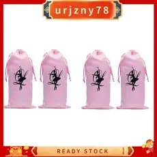 4 Unidades De Bolsas Para Dança De Balé Rosa