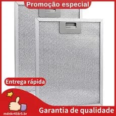 2 Peças Filtros De Exaustor De Malha De Metal Filtro De Ventilação 320X260mm Exaustores De Cozinha Óleo Graxa . mdnkr458