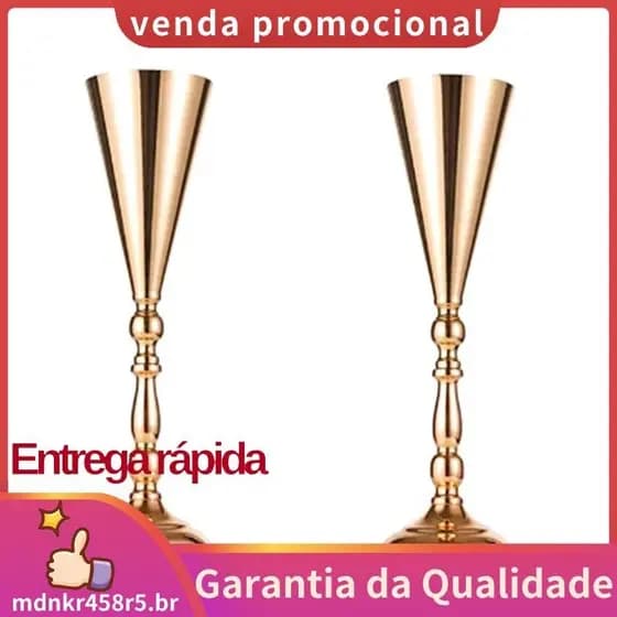 2 Vaso De Flores De Mesa PCS Casamento Decoração Ouro Ornamentos Artificiais Para Aniversário Parte . mdnkr458r5br