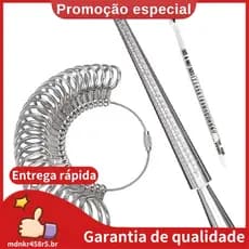 3 Pcs Conjunto De Ferramentas De Medição De Tamanho De Anel Kit Medidores Com Medidor De Dedo Mandril Ring Sizer Para Di
