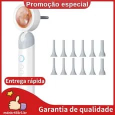 Otoscópio Visual De Ouvido 1.38 Polegadas IPS Endoscópio Sem Fio 1080P HD Câmera Cera Limpa Tirar Imagem Inspeção De Víd