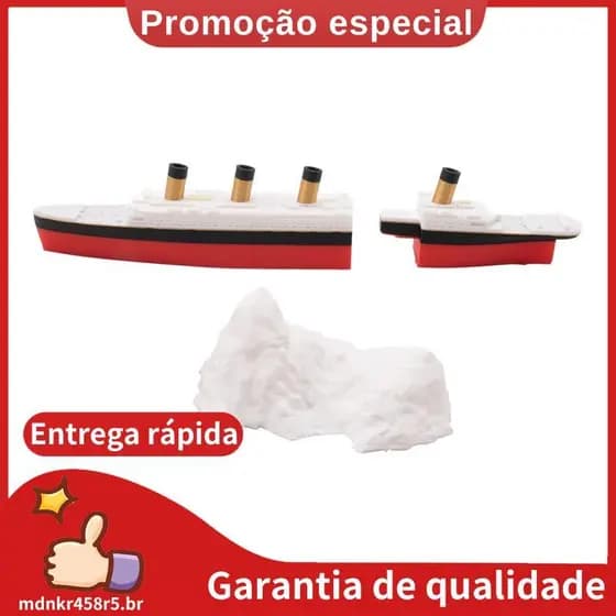 Brinquedo Titanic Realista Dividido Em Meio De Banho Topper Barco Quebrável Preciso . mdnkr458r5br