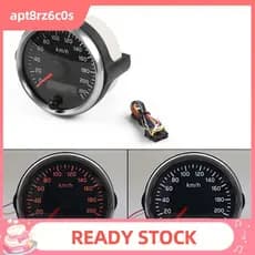 Carro Universal 85mm Velocímetro Odômetro Dupla Função Painel LCD Modificado Do 220km/H
