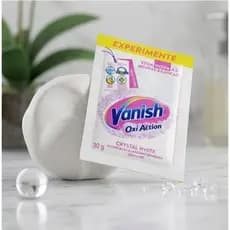Vanish Oxi Action Crystal White (Versão em Sachê - ) Alvejante sem cloro em pó 30g