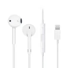 Fone Ouvido Lightning Para iPhone Microfone Com Fio 7 8 Plus X Xr 11 12 13 Branco