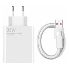 Carregador Turbo 33w compativel para Xiaomi Redmi Note 10s 9s Note 11 12