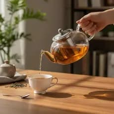 Chaleira Bule De Vidro Borossilicato Com Infusor Aço Inox Ideal Chá Café Inox 600ml