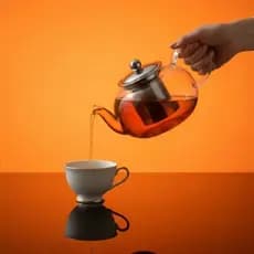 Bule Chaleira 1,1Litros Em Vidro Borossilicato com Infusor Inox Ideal Chá e Café