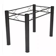 Armação Base Pé Para Mesa De Jantar Madeira Tampos Pedra 1,20 Top