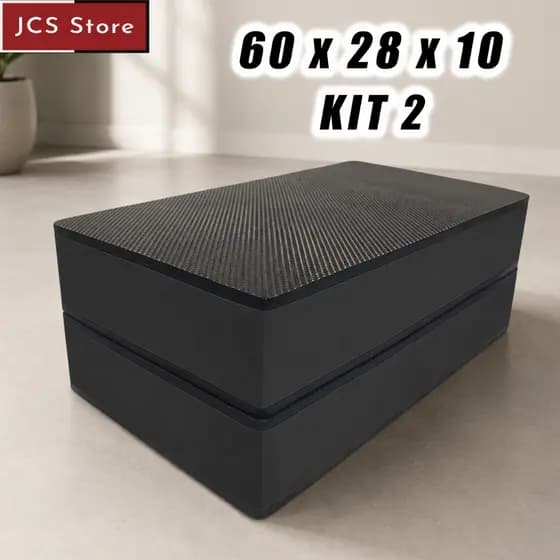 KIT 2 Step Academia 60x28X10 EVA Para Exercíos Fitness Aeróbico Academia Esporte Pilates Yoga