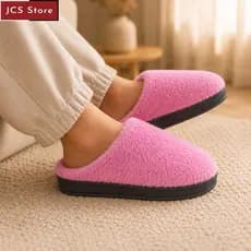 Chinelo de Inverno Adulto Sola Alta Peluciado Fleece Quentinho Antiderrapante Macio Confortável