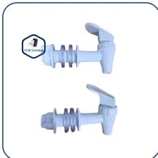 Kit com 2 Torneiras De Plastico Automática Para Filtro e Bebedouro De Agua - BRANCA