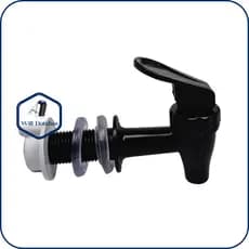 Torneira De Plastico Automática Para Filtro e Bebedouro De Agua - PRETA  OU  PRETA COM CROMADO