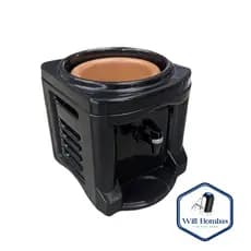 SUPORTE P/ GALÃO DE ÁGUA 10/20L COM CUBA DE BARRO