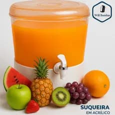 Suqueira Acrílica 7L – Elegância e Praticidade Para Suas Bebidas - GMOLD