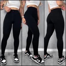 Original Calça Jeans Feminina Super Lycra Cintura Alta Levanta Bumbum