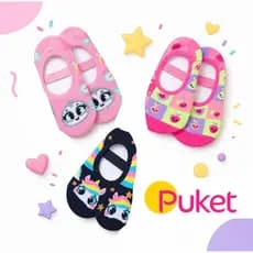 Meia Sapatilha Puket Antiderrapante para Pilates Yoga