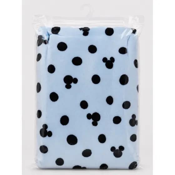 Manta Cobertor Sherpa Fleece Plush Carneirinho 80cm x 80cm Mickey Menino Azul bebê