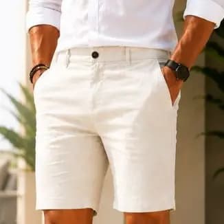 Bermuda Masculina Esporte Fino Alfaiataria Premium Casual Mauricinho Confortável Elegante
