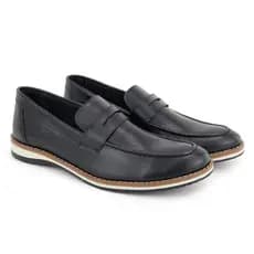 Sapato Mocassim Estiloso em Couro Legítimo Masculino - Envio Imediato