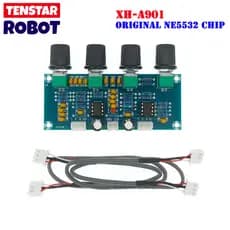 XH-A901 NE5532 Pré-Amplificador De Placa De Tom Com Ajuste De volume De Graves Controlador Para Amplificadora