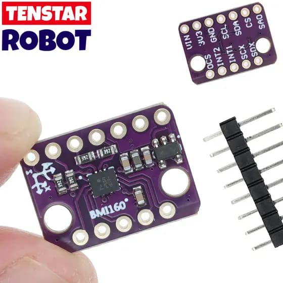 BMI160 GY-BMI160 6DOF Módulo Sensor De Acelerômetro Giroscópio De 6 Eixos IIC I2C Protocolo De Comunicação SPI 3-5V