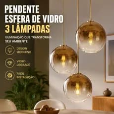 LUMINÁRIA PENDENTE BOLA VIDRO MODERNO LUMINÁRIA PARA TETO SALA GRADIENTE VIDRO LUSTRE PARA JANTAR , COZINHA