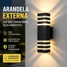 Aplique De Parede Externo À Prova D'água Para Jardins , Pátios , Varandas