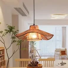 Vintage Mão-Tecido Fio Lustre Luz De Teto Retro Sala De Chá Decorativo Pingente Lâmpada Rústico Boho Led Restaurante Pen