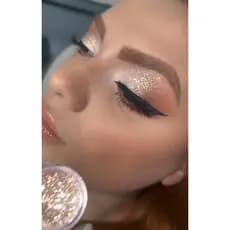 Glitter de maquiagem dourado -Leão - Coleção Zodíac - Useglow