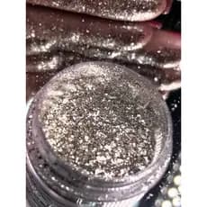 Pigmento prateado - Diamond |Useglow -sombra prata: Glitter