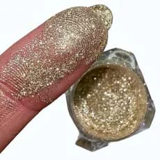 Pigmento/Glitter dourado  - Eu Aceito | Coleção Noivas| Useglow