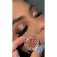 Glitter holográfico champanhe -JASMINE-Coleção princess-UseGlow