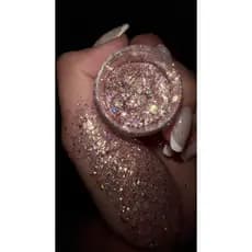 Glitter de maquiagem cor champanhe - | Libra-useglow