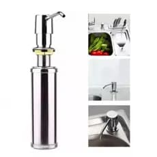 Dispenser Detergente Porta Sabonete Liquido Embutir Inox Cor Prateado