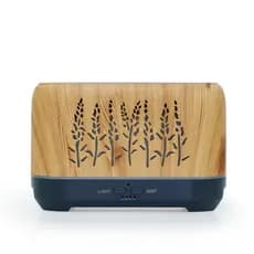 Difusor Umidificador Aromatizador NA COR MADEIRA com Simulador de Chamas Lareira LED - Ambiente Aconchegante e Relaxante