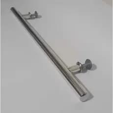 Puxador Tubular 1 Lado 60cm (entre furos 40cm) P/ Porta de Madeira ou Vidro