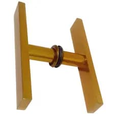 Puxador Barra Chata Dourado P/ Porta De Madeira ou Vidro 30,40,50,60,70,80,90,100cm