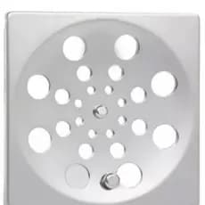 Ralo Grelha Quadrado 15x15cm em aço Inox Função Abre/ Fecha