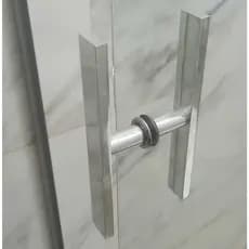 Puxador 1 Furo 20cm Barra Chata Para Porta de Vidro ou Box de Banheiro