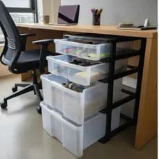 Gaveteiro Organizador Multiuso Premium com 4 Gavetas - Ideal para Escritório