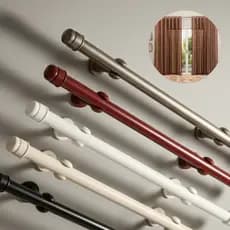 Kit Varão Bastão Suporte para Cortina Simples 1 metro 1,5 metro 2 metros 2,5 metros e 3 metros -19mm Varias Cores