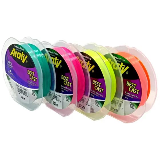 Linha de Pesca Araty Best Cast 300M Monofilamento Alta Resistência