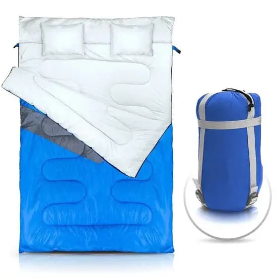 Saco de Dormir Camping Acampamento Kuple Casal Duplo NTK