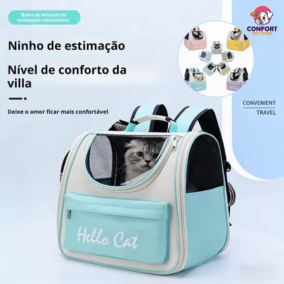 Sacos para gatos, sacos para cães/Mochila Reforzada Transportadora Adequado para cachorros, gatos, coelhos, etc