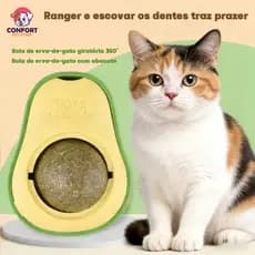 brinquedo de bola de erva-de-gato Catnip/Petiscos para gatos/Limpar a boca/Bolas de hortelã para gatos