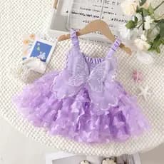 Vestido infantil menina borboleta Brilhante na jardim encantado festa no aniversário