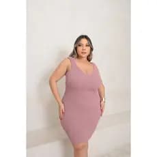 Vestido Feminino Plus Size Modal Tricot Eugenia Tubinho Elegante e Confortável Midi
