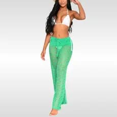 Calça Tricot Saída de Praia Feminina Tina